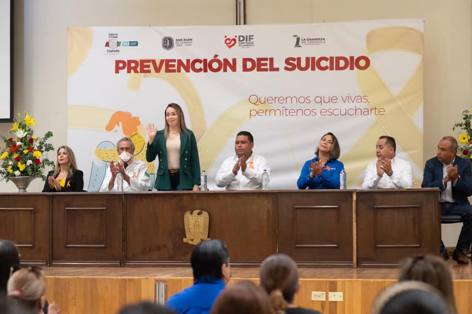 Promueve San Juan de Sabinas Conferencias Contra el Suicidio